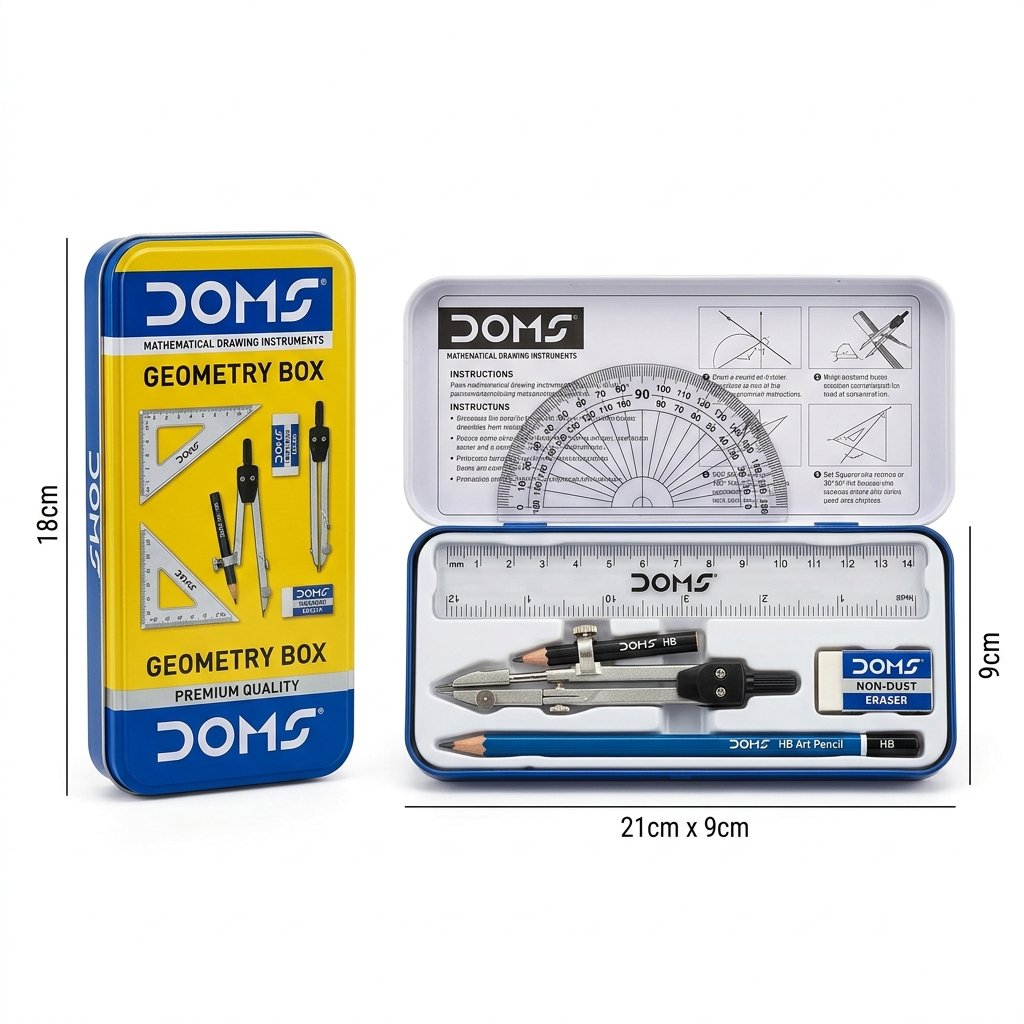 DOMS 30cm Clear Transparent Acrylic Measuring Scale Ruler