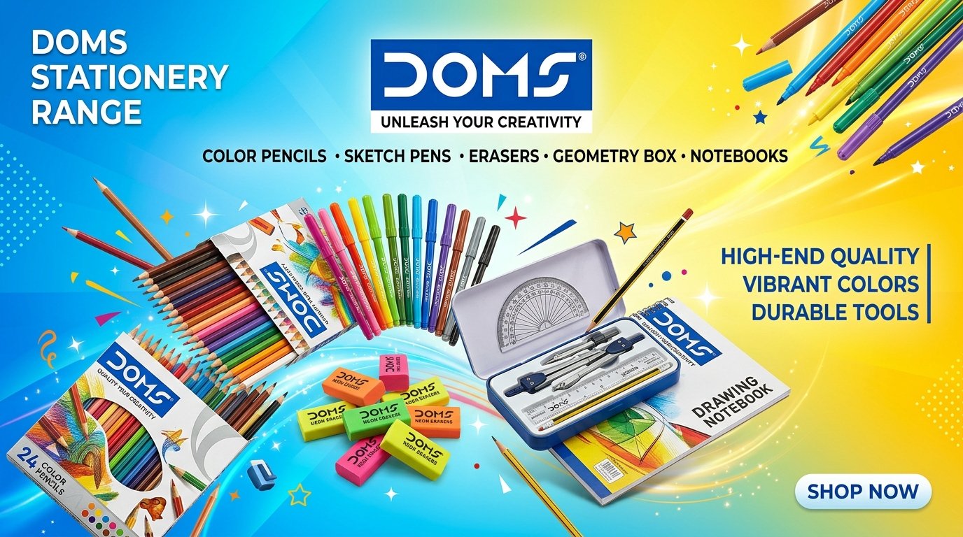 DOMS Stationery Official Advertising Poster
